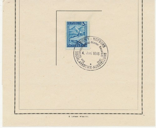 österreich sonderstempel 1946 - Österreich,