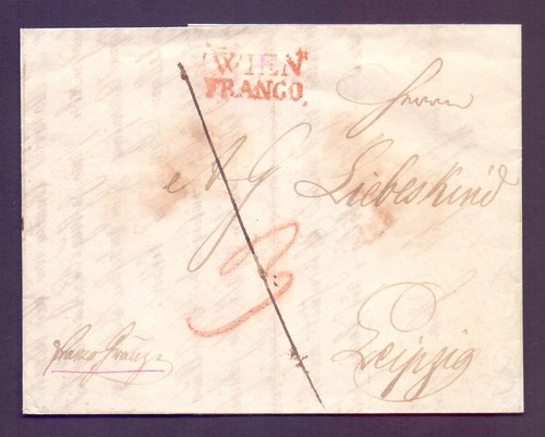 Vorphila brief 1836 mit - 1836,