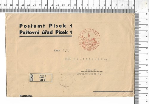 Briefen písek beneschau - písek,