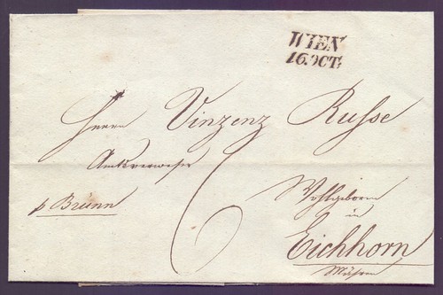 Vorphila brief 1837 - brief,