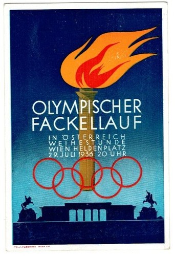 Olympischer fackellauf - fackellauf, in