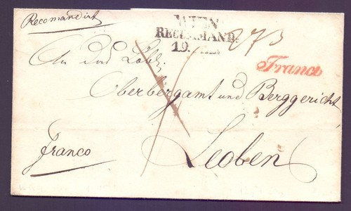 Vorphila brief mit - mit, stempel
