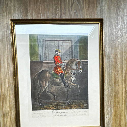 Gerahmter print reiter auf - gerahmter,