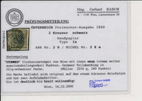 österreich 1850 2kr type - 2kr,