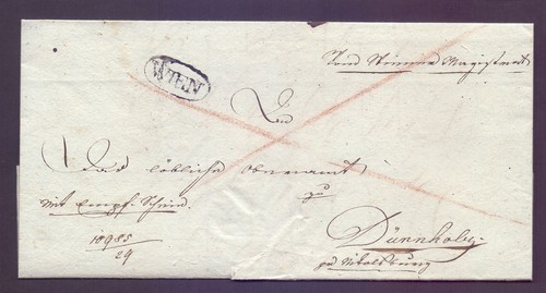 Vorphila faltbrief 1828 mit - 1828,