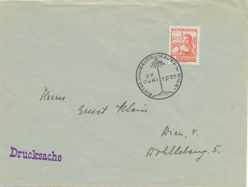 österreich sonderstempel 1937 - sonderstempel,