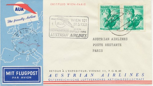 österreich aua erstflug 1958 - aua,