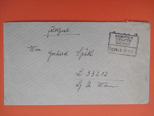 Feldpostbrief ohne inhalt - feldpostbrief,