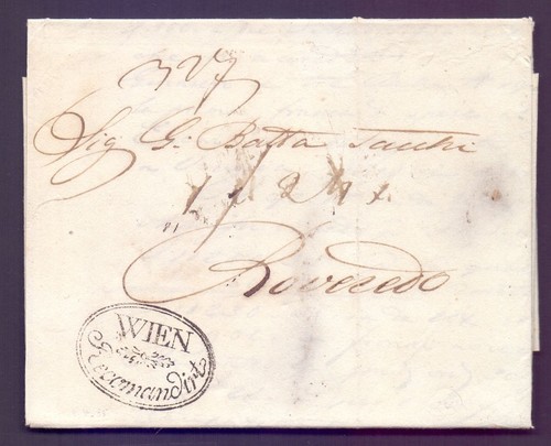 Vorphila brief 1835 mit - 1835,