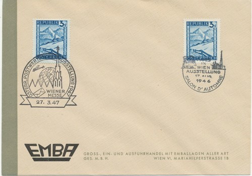 österreich sonderstempel 1946 - sonderstempel,