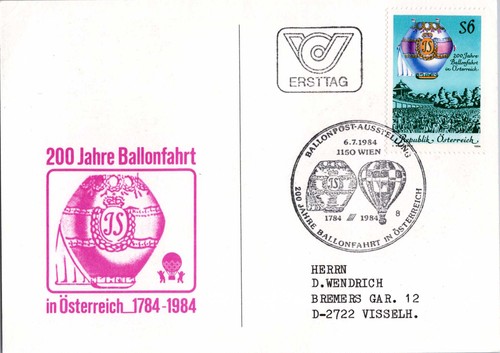 österreich ballonpost beleg - Österreich,,