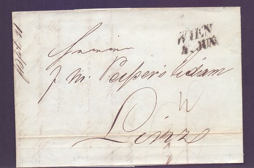 Vorphila brief 1843 mit - brief,