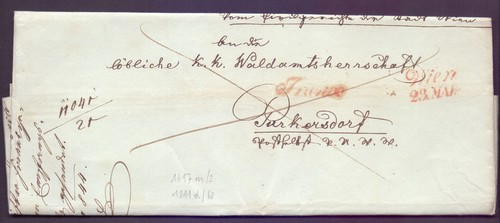 Vorphila brief 1844 mit - 1844,