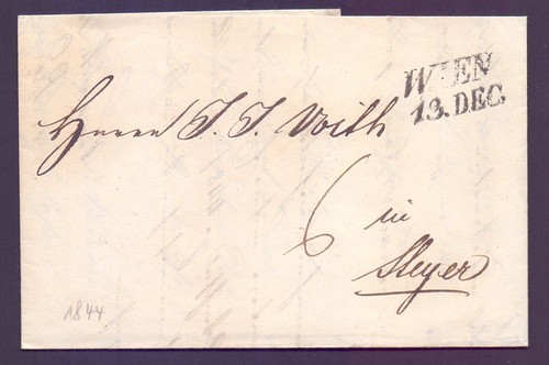 Vorphila brief 1844 mit - 1844,