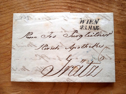 Antiker brief aus wien - wien,