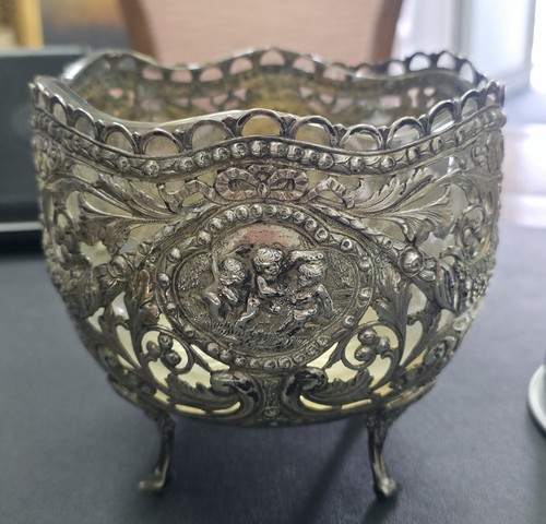 Silber schale antik putten - silber,