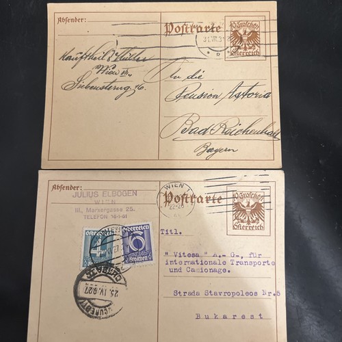 österreich postkarten - 2x,
